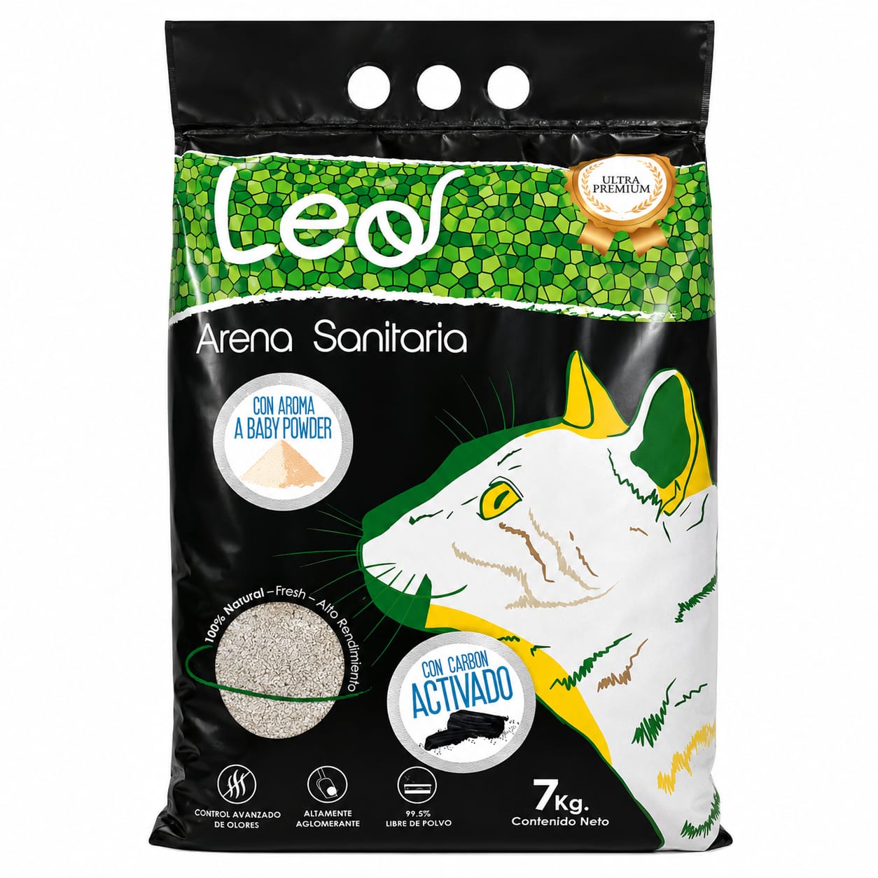 Arena Sanitaria Leo Aroma a Lavanda 7 KG.