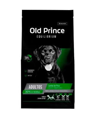 Old Prince Dog Pollo y Arroz Weight Control Adultos Todas las Razas 15 Kg.