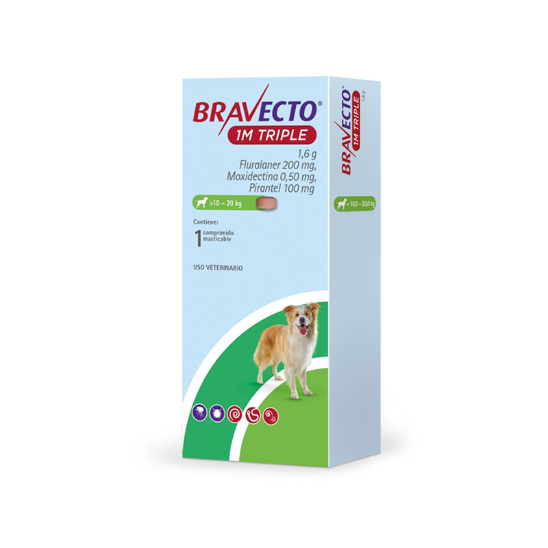 Bravecto 1M Triple 10 – 20 KG 1 Comp
