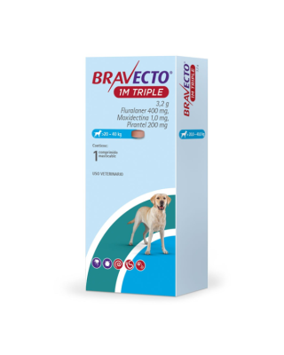 Bravecto 1M Triple 20 - 40 KG 1 Compr