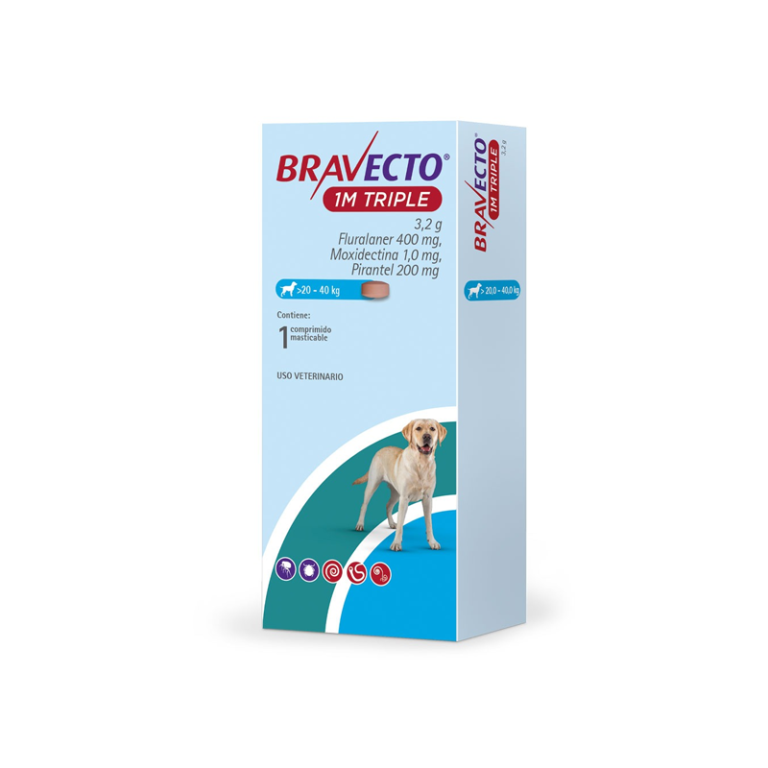 Bravecto 1M Triple 20 – 40 KG 1 Compr