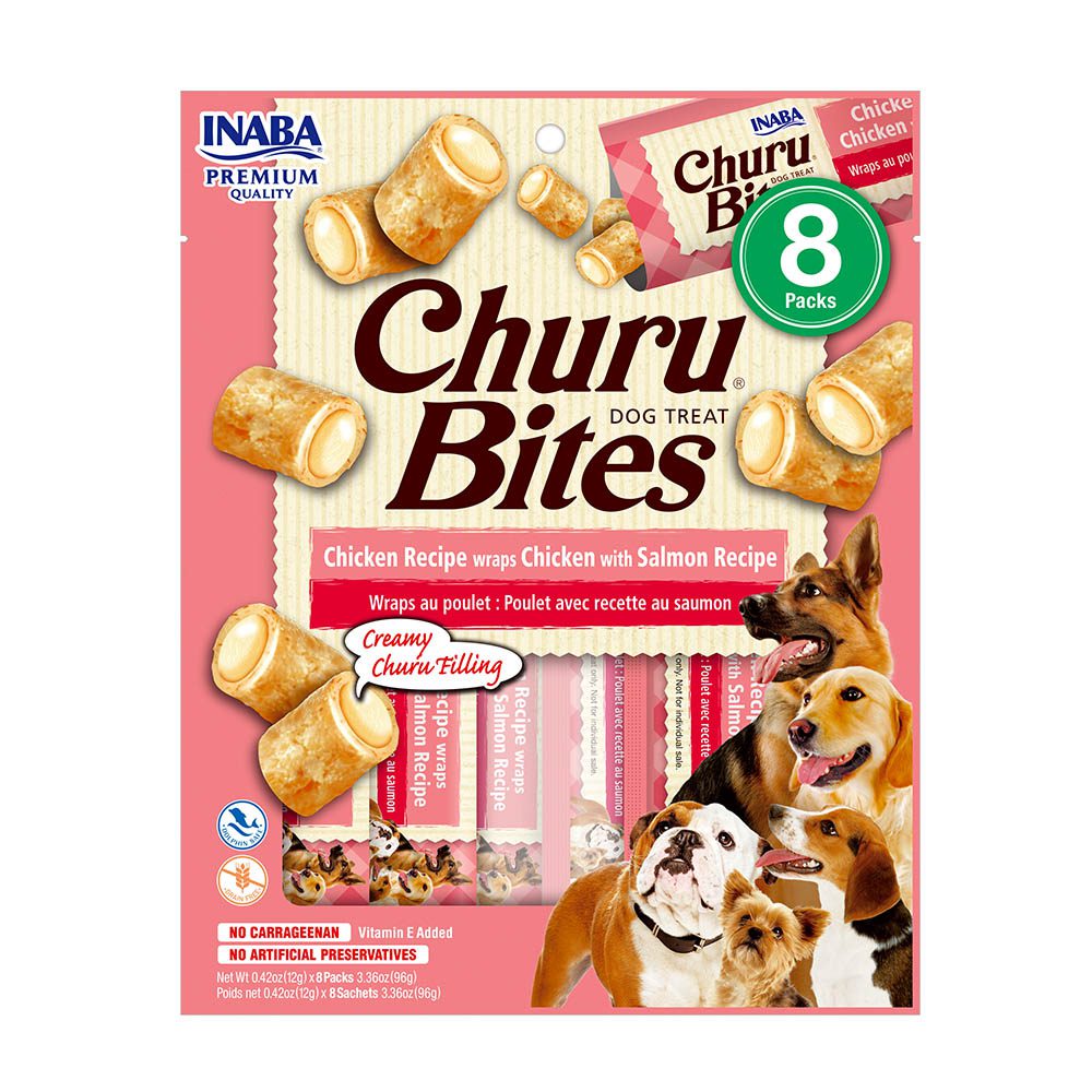 Churu Bites Dog Receta De Pollo Con Salmón 96 GR