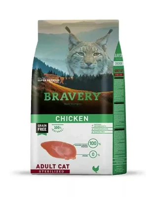 Bravery Cat Chicken Adult Sterilized 2 KG