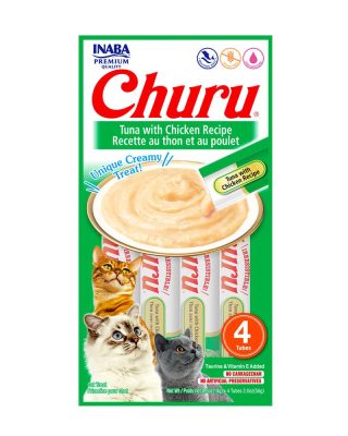 Churu Cat Receta De Atún Con Pollo (4 Tubos) 56 Grs.