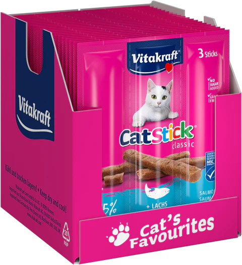 Vitakraft Cat Stick Salmón 3 Unidades