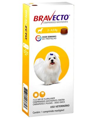 Bravecto 1 Comp Perro 2 - 4.5 Kg.