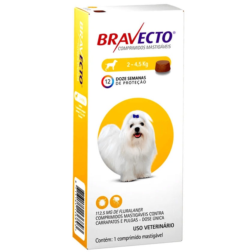 Bravecto 1 Comp Perro 2 – 4.5 Kg.