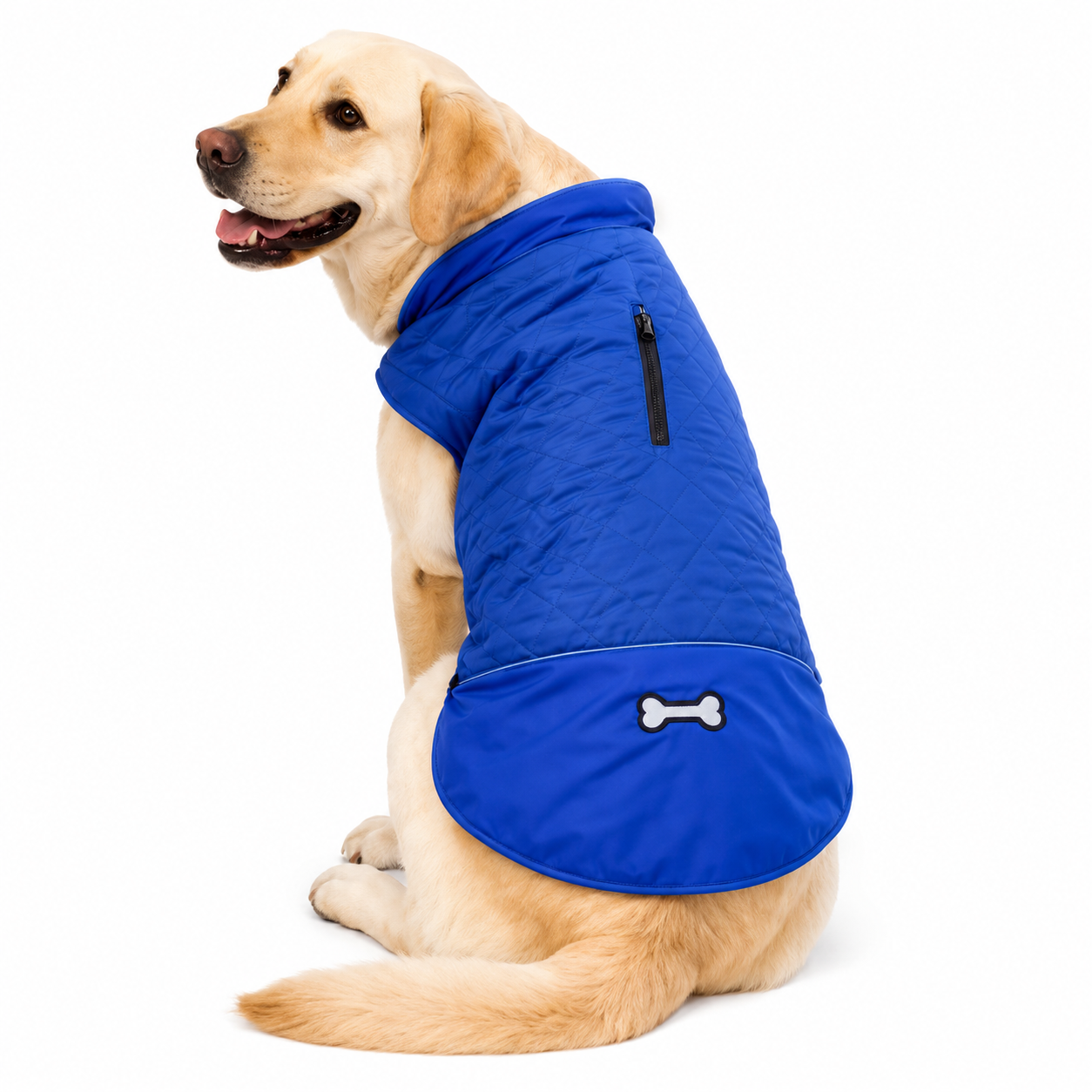 Parka Reversible Con Huesito Talla 2XL Azul