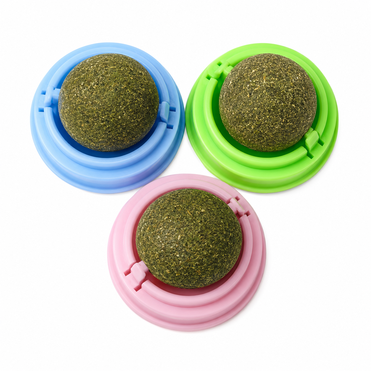 Bola De Catnip Giratoria Adhesiva Para Pared 25 GR.