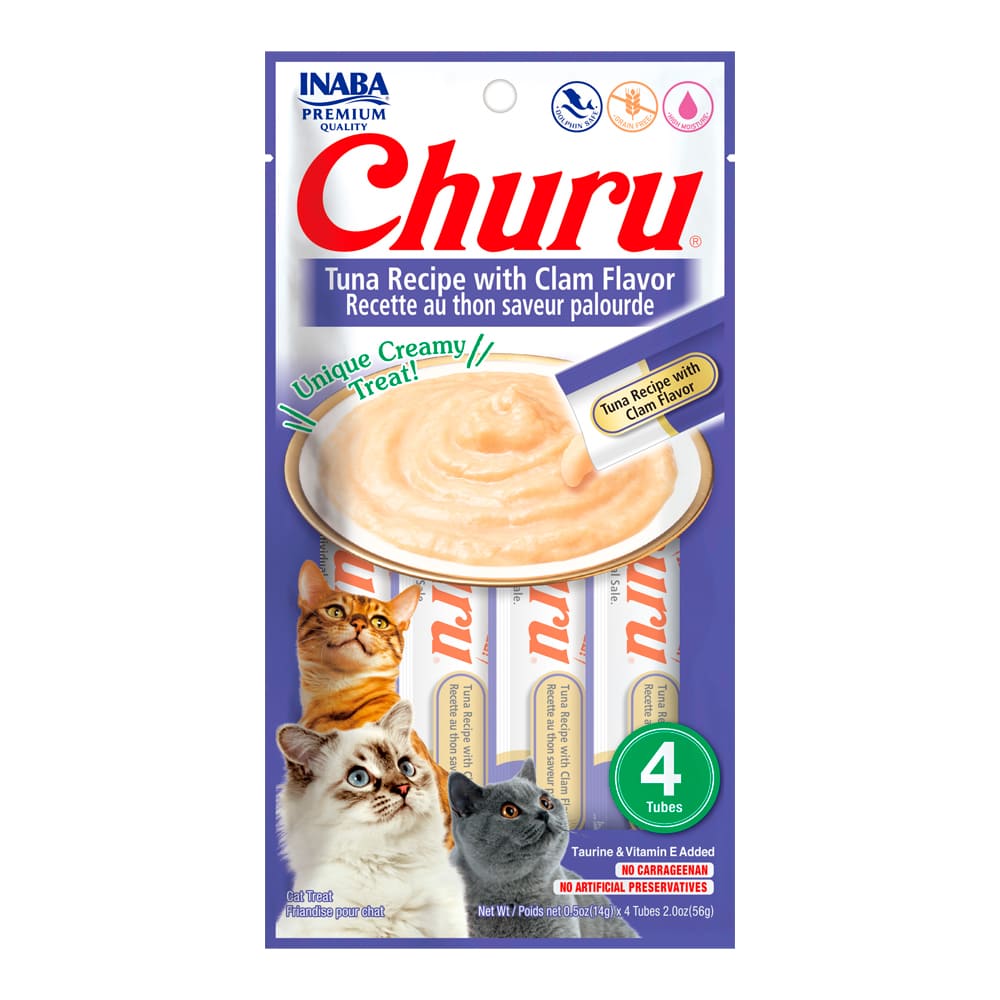 Churu Cat Receta De Atún Con Almeja (4 Tubos) 56 Grs.