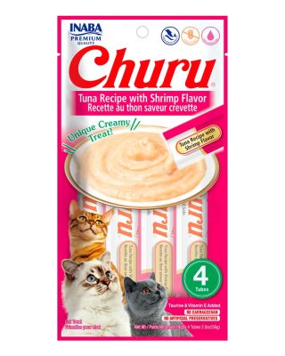 Churu Cat Receta De Atún Con Camarón (4 Tubos) 56 Grs.