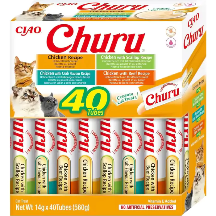 Churu Cat Variedades Atún x 40 tubos