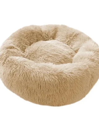 Cojín Peludo Para Gatos o Cachorro 70 CM Beige