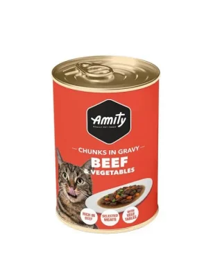 Amity Adult Cat Beed Chunks In Gravy 415 grs
