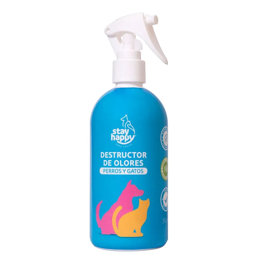 Destructor De Olores Stay Happy Perro/Gato 350 ML