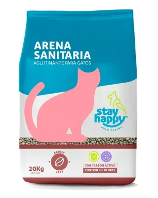 Arena Aglutinante Stay Happy Aroma Café 20 KG