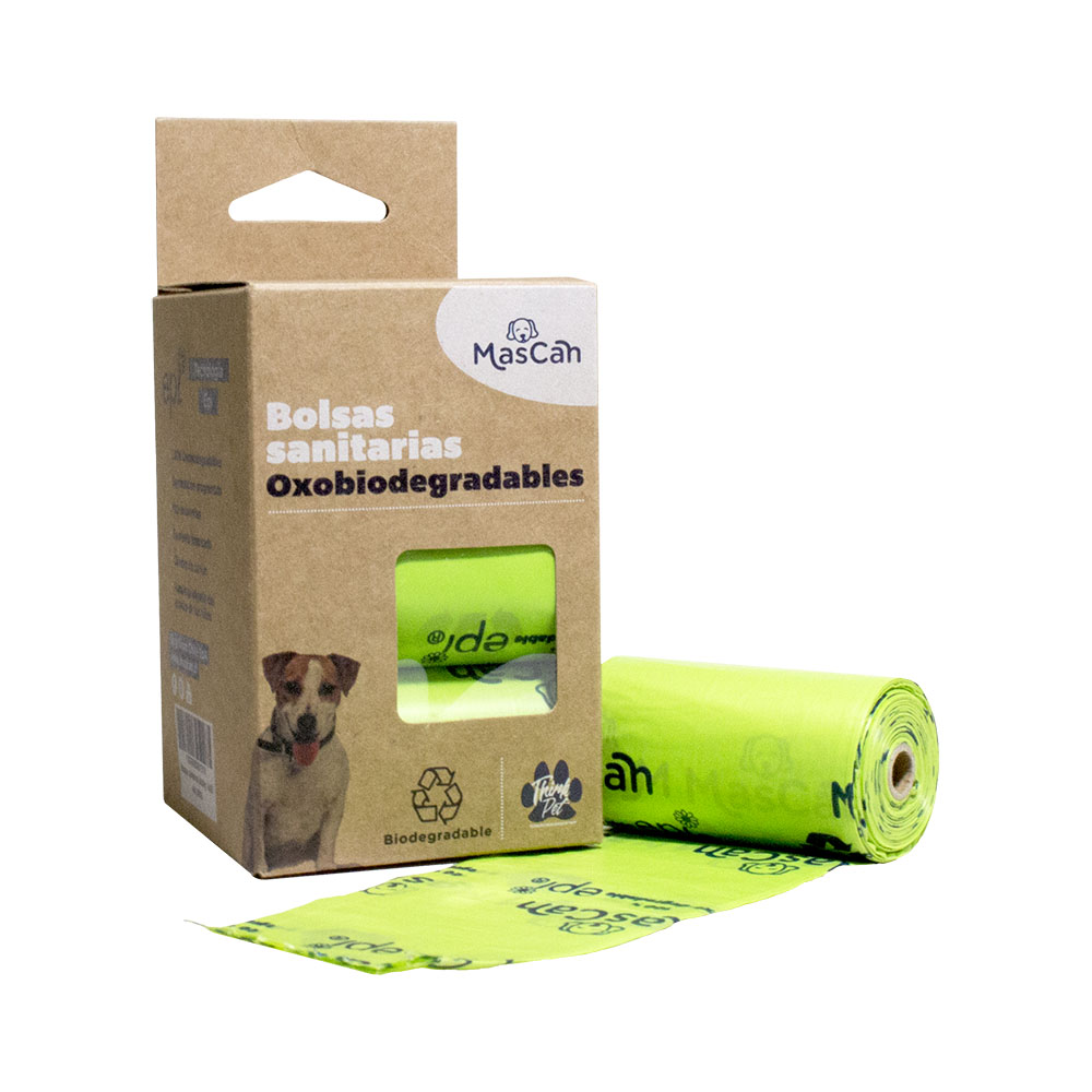 Bolsas Sanitarias Verdes Biodegradable 6X20 Mascan