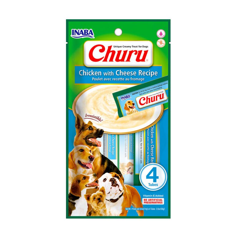 Churu Dog Receta Pollo Con Queso (4 Tubos) 56 Grs.