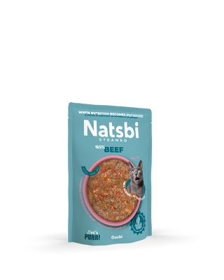 Natsbi Cat Steamed Beef 80 GR