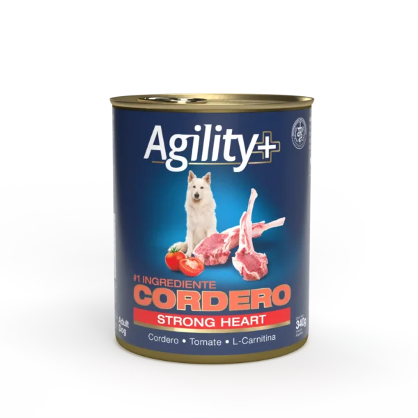 Agility Lata Dog Adult Strong Heart Cordero 340 GR