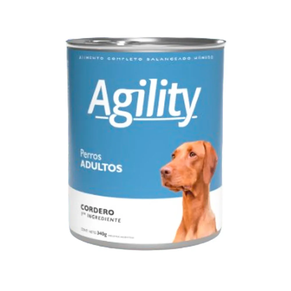 Agility Lata Dog Adult Cordero 340 GR