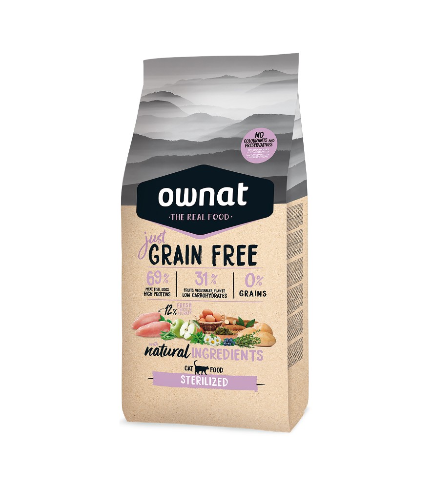 Ownat Cat Just Grain Free Sterilized 3 KG