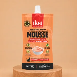 IKAI Mousse Salmón Y Cangrejo Cat 60 grs