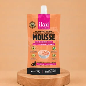IKAI Mousse Salmón Y Camarón Cat 60 grs