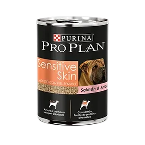 Lata Pro Plan Sensitive Skin Salmón Y Arroz 368 GRS