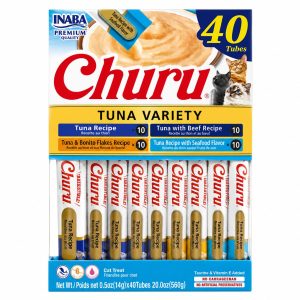 Churu Cat Variedades De Atun Caja 14 gr. X 40 tubos (580 gr.)